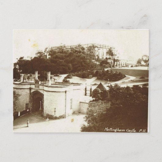 Schloss Nottingham, 1920 Postkarte (Vorderseite)