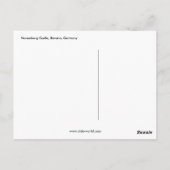 Schloss Nürnberg, Bayern, Deutschland Postkarte (Rückseite)