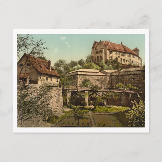 Schloss Nürnberg, Bayern, Deutschland Postkarte (Vorderseite)