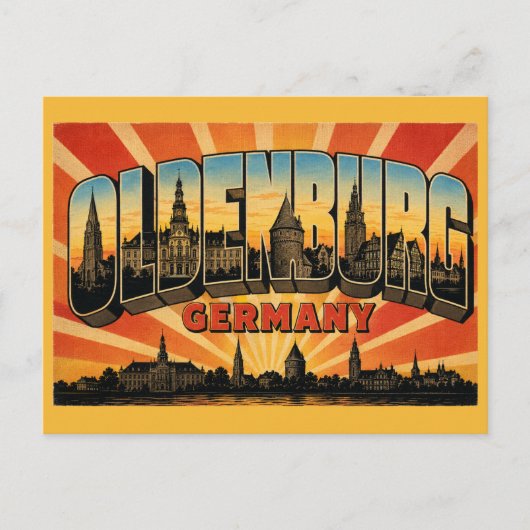 Schloss Oldenburg Deutschland Postkarte (Vorderseite)