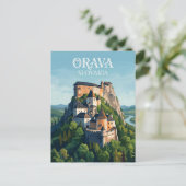 Schloss Orava Slowakei Postkarte (Stehend Vorderseite)