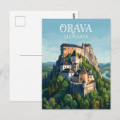 Schloss Orava Slowakei Postkarte (Vorne/Hinten)