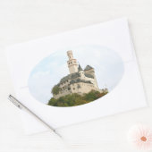 Schloss Ovaler Aufkleber (Umschlag)