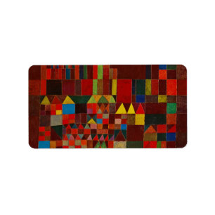 Schloss Paul Klee und Sun Adressaufkleber