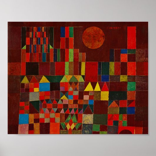 Schloss Paul Klee und Sun Poster (Vorne)