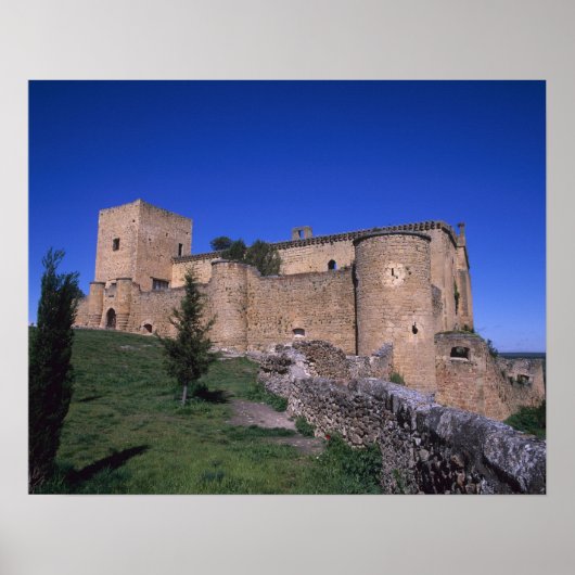 Schloss Pedraza, Kastilien Leon, Spanien Poster (Vorne)