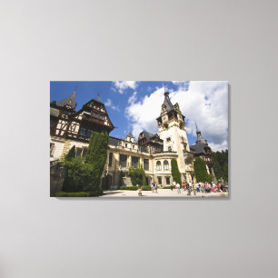 Schloss Peles aus dem 18. Jahrhundert, Sinaia, Rum Leinwanddruck