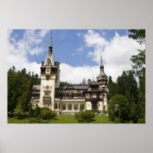 Schloss Peles aus dem 18. Jahrhundert, Sinaia, Rum Poster