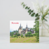 Schloss Peles in Sinaia, Rumänien Postkarte (Stehend Vorderseite)