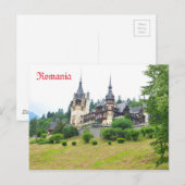 Schloss Peles in Sinaia, Rumänien Postkarte (Vorne/Hinten)