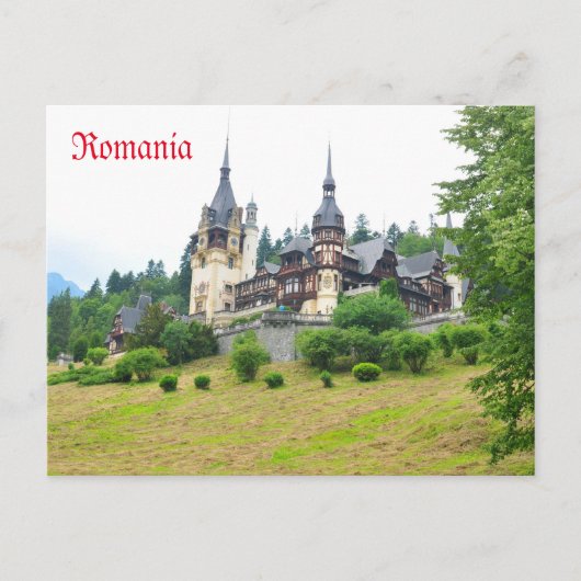 Schloss Peles in Sinaia, Rumänien Postkarte (Vorderseite)