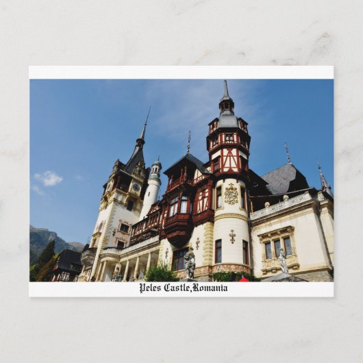Schloss Peles, Siebenbürgen, Rumänien Postkarte (Vorderseite)