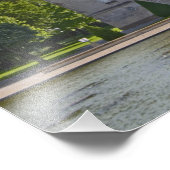 Schloss Pichon Longueville Baron und Teich Fotodruck (Ecke)