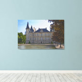Schloss Pichon Longueville Baron und Teich Leinwanddruck (Insitu (Holzboden))