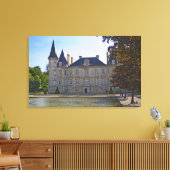 Schloss Pichon Longueville Baron und Teich Leinwanddruck (Insitu (Wohnzimmer))