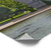 Schloss Pichon Longueville Baron und Teich Poster (Ecke)