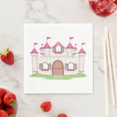 Schloss Pink Serviette (Beispiel)