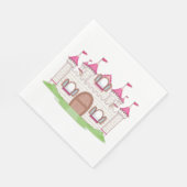 Schloss Pink Serviette (Ecke)