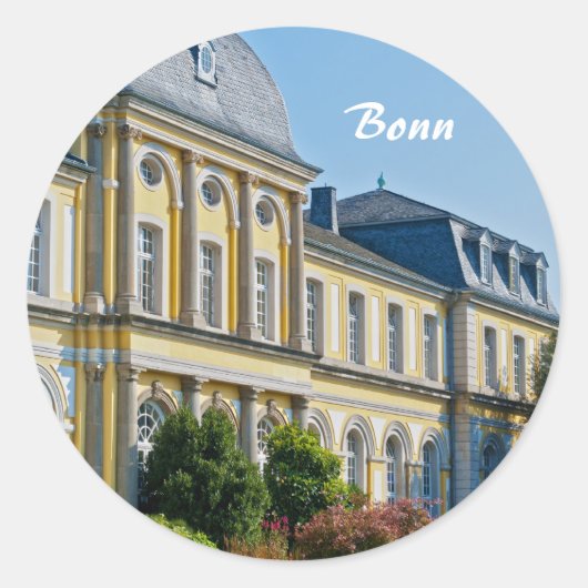 Schloss Poppelsdorf Runder Aufkleber (Vorderseite)