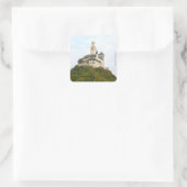 Schloss Quadratischer Aufkleber (Tasche)