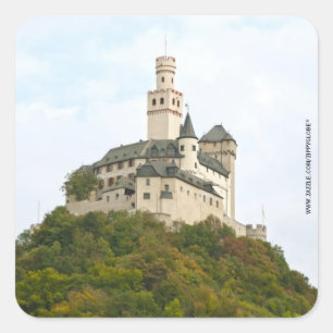 Schloss Quadratischer Aufkleber