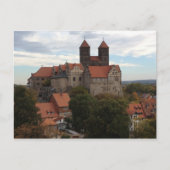 Schloss Quedlinburg, Harz, Deutschland Postkarte (Vorderseite)
