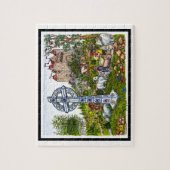 Schloss-Querpuzzlespiel Puzzle (Vertikal)