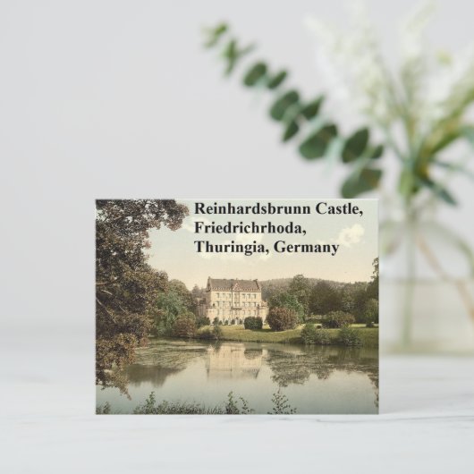 Schloss Reinhardsbrunn, Friedrichrhoda, Thüringen Postkarte (Stehend Vorderseite)