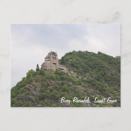 Schloss Rheinfels oberhalb Sankt Goar Postkarte (Vorderseite)