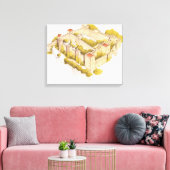 Schloss San Jorge. Lissabon Portugal Leinwanddruck (Insitu (Wohnzimmer))