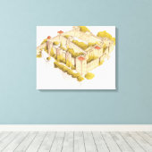 Schloss San Jorge. Lissabon Portugal Leinwanddruck (Insitu (Holzboden))