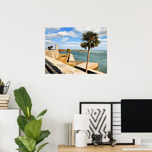 Schloss San Marcos, St. Augustine, FL Poster (Heimbüro)