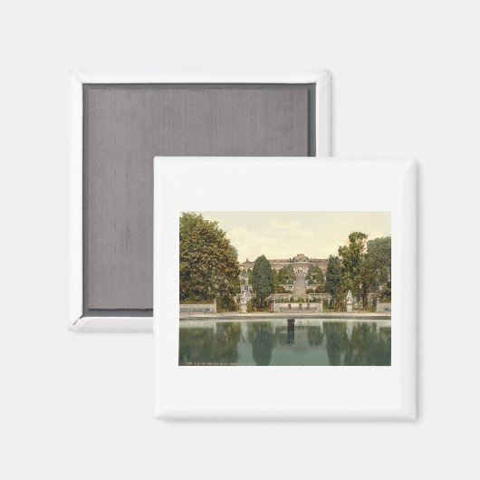 Schloss Sanssouci, Potsdam, Berlin, Deutschland Magnet (Vorderseite/Rückseite)