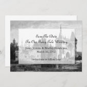 Schloss Save the Date Hochzeitsankündigung Einladung (Vorne/Hinten)