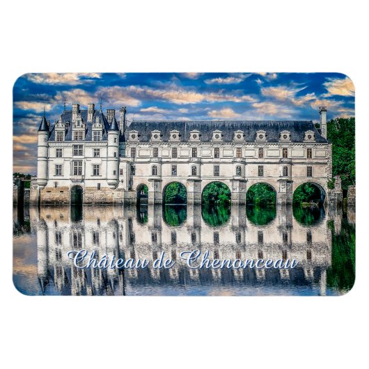Schloss (Schloss) de Chenonceau. Frankreich. Magnet (Horizontal)