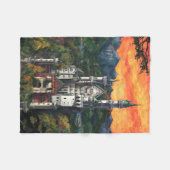 Schloss Schloss Neuschwanstein Fleecedecke (Vorderseite (Horizontal))