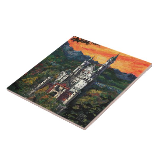 Schloss Schloss Neuschwanstein Fliese (Seite)