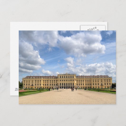 Schloss Schönbrunn Postkarte (Vorne/Hinten)