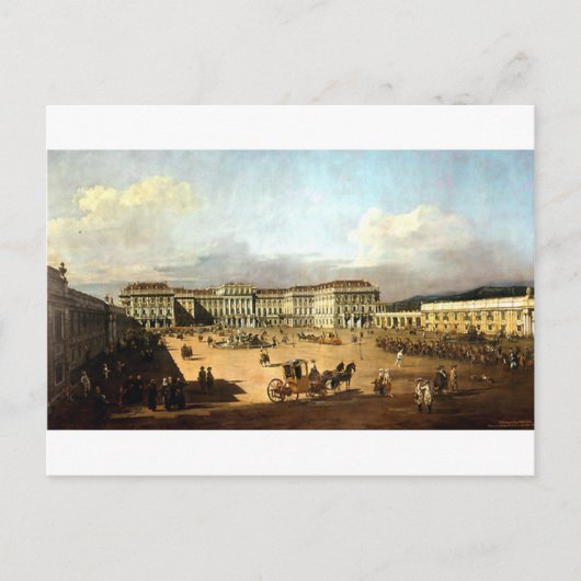 Schloss Schonbrunn von Bernardo Bellotto Postkarte (Vorderseite)