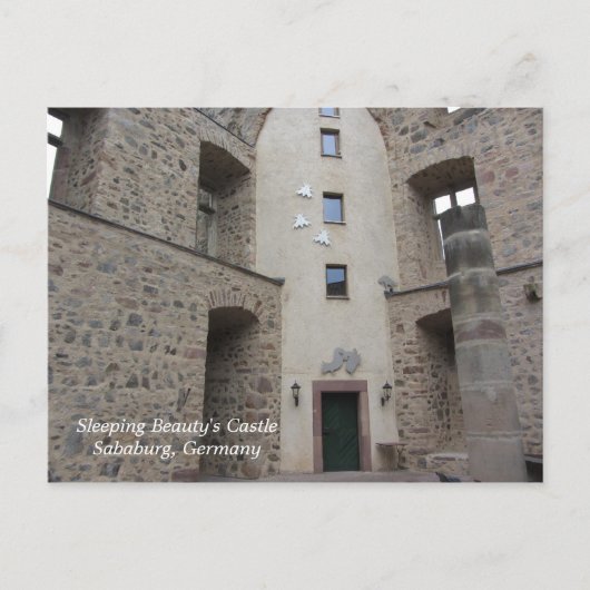 Schloss Schönheit Postkarte (Vorderseite)