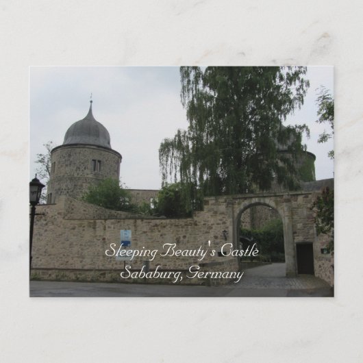 Schloss Schönheit Postkarte (Vorderseite)