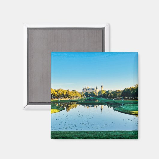 Schloss Schwerin Magnet (Vorderseite/Rückseite)