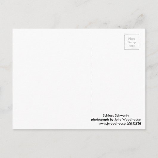 Schloss Schwerin Postkarte (Rückseite)
