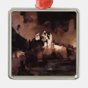 Schloss Silbernes Ornament