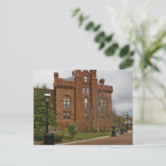 Schloss Smithsonian Postkarte (Stehend Vorderseite)
