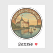 Schloss Sønderborg Dänemark Aufkleber (Blatt)