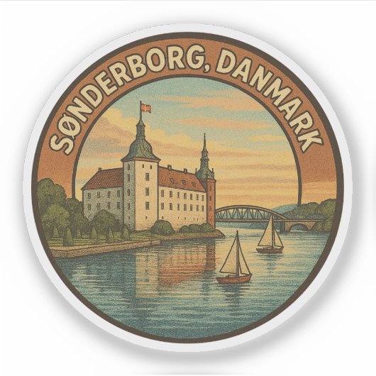 Schloss Sønderborg Dänemark Aufkleber (Vorderseite)
