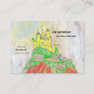 Schloss-Spiel-Datum laden mit Foto-an Rückseite Telefonnummerkarte