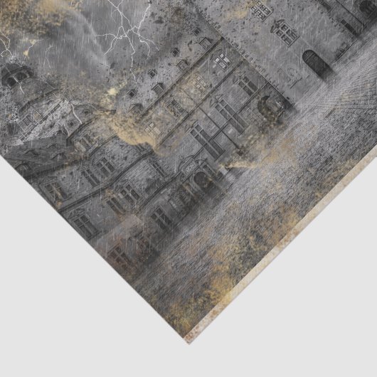 Schloss | Steampunk Aschaffenburg Decoupage Seidenpapier (Ausschnitt)