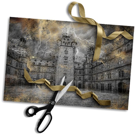 Schloss | Steampunk Aschaffenburg Decoupage Seidenpapier